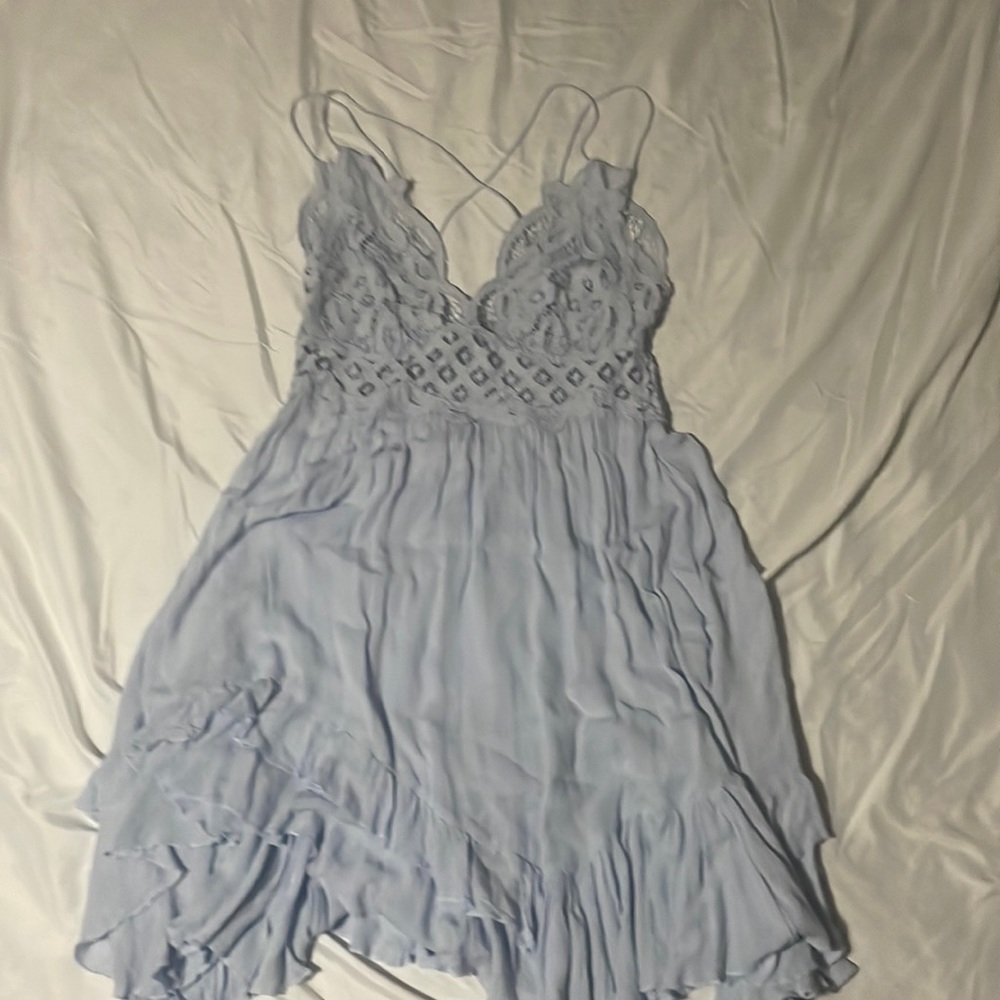 Light blue free people dress